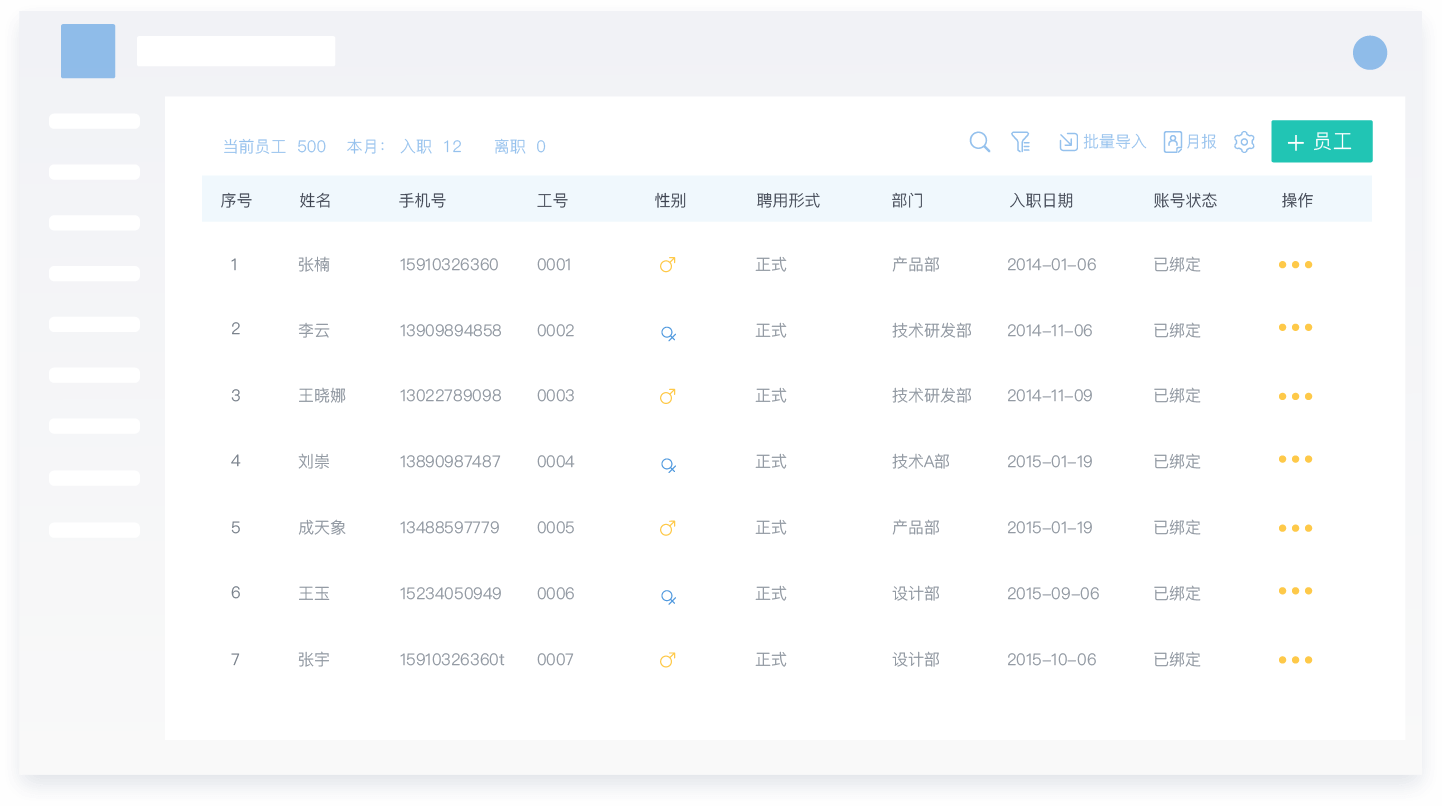 员工管理